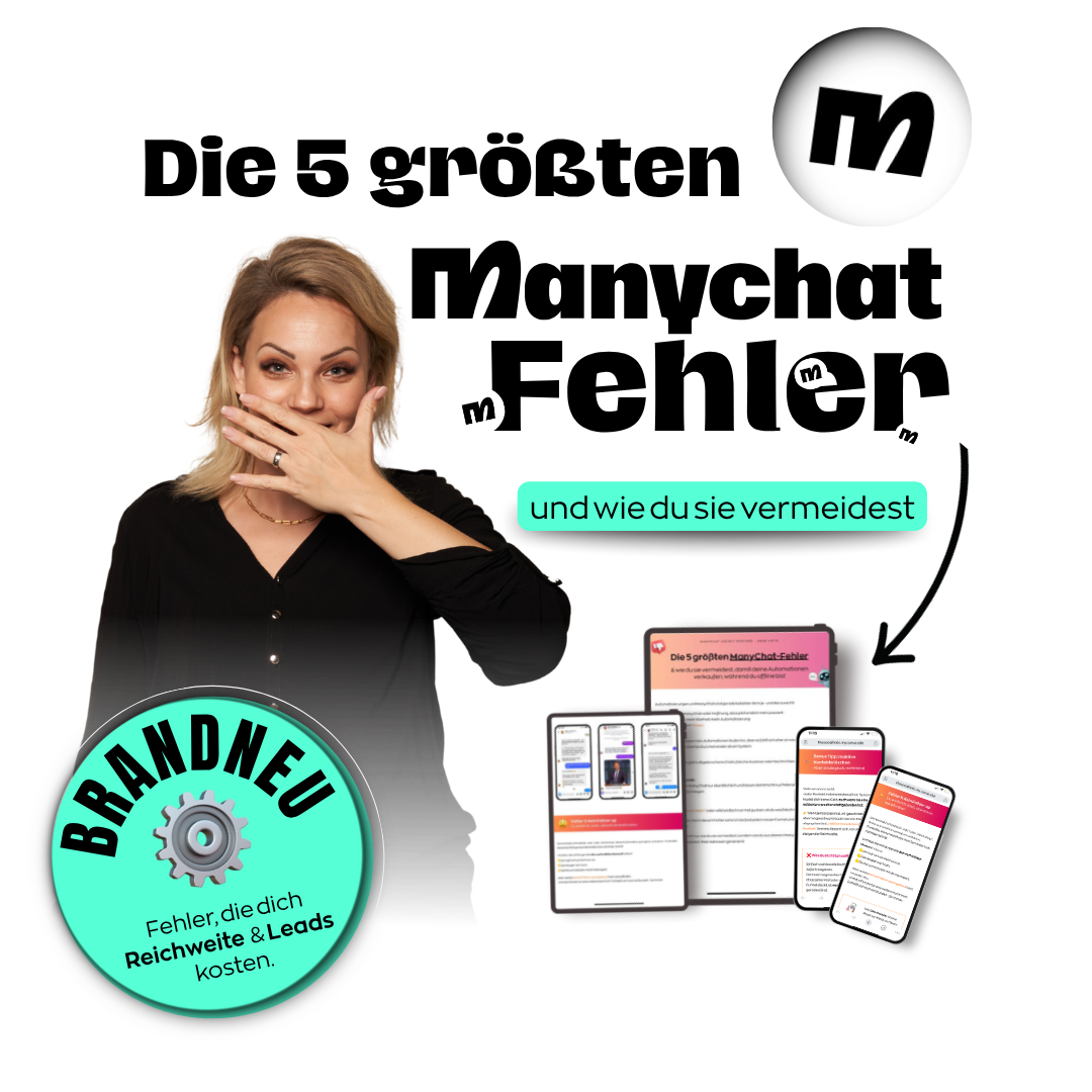 Die 5 größten ManyChat Fehler - Kostenloser Guide von The Social Holic